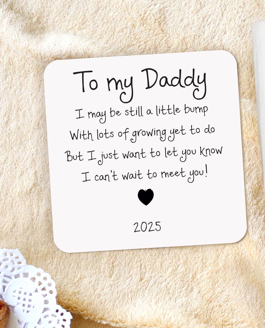To Daddy From The Bump Mug: New Dad Gift, Father's Day 2025, new daddy, new baby, first time dad