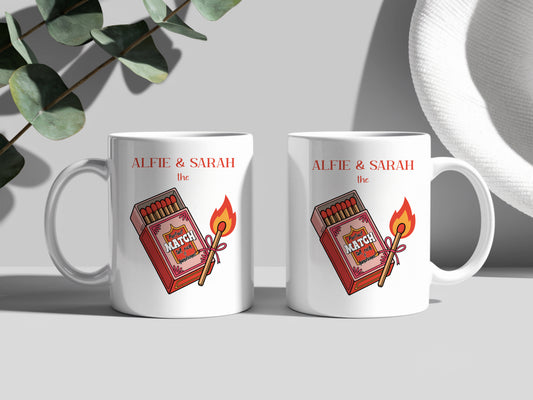 Personalised Cute Valentine's Day gift / Gift for couples / Anniversary Gifts / Husband and wife Mug/ The perfect match