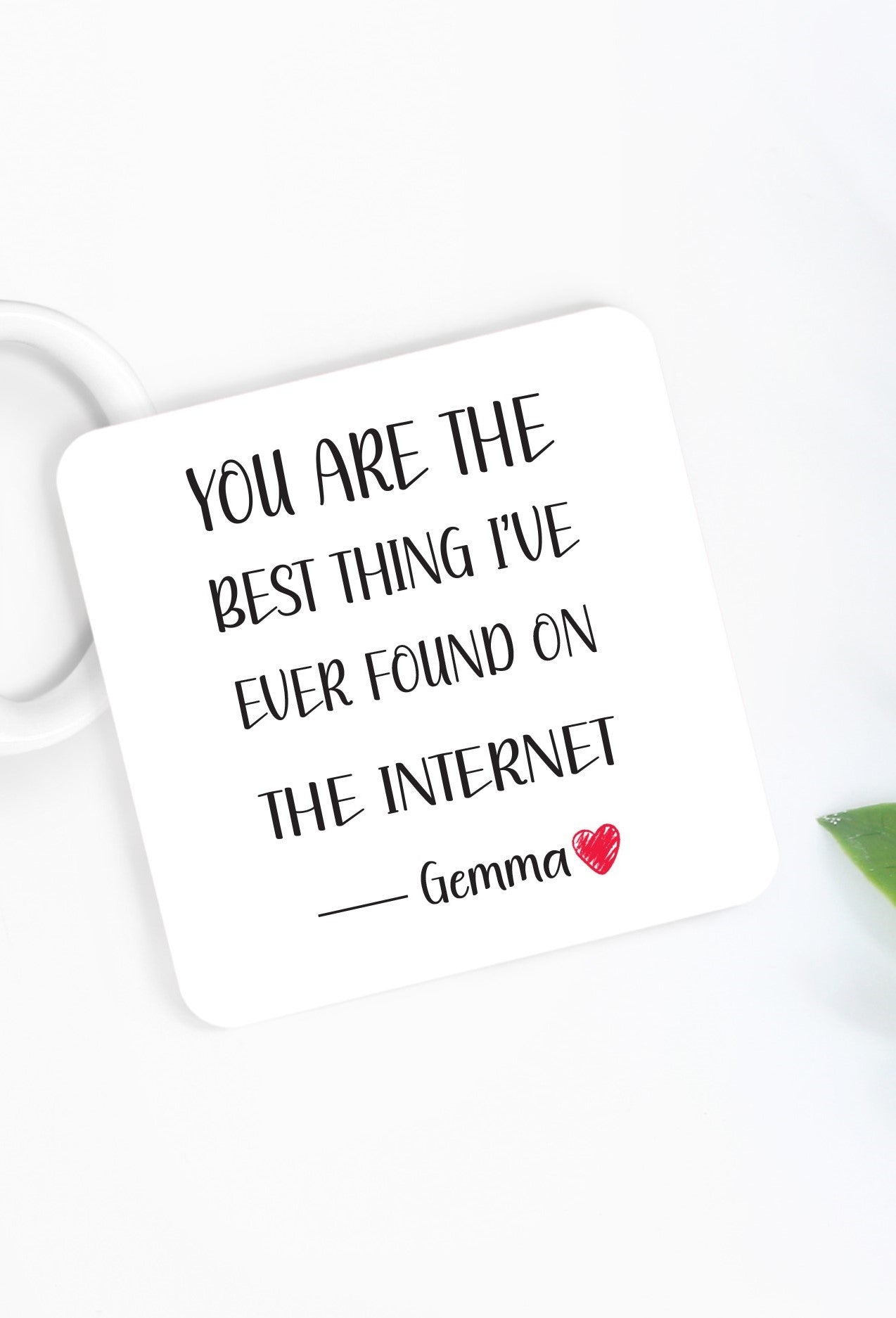 Personalised Valentine's Day Mug, Funny Gift for Boyfriend, Girlfriend, online dating, internet, best thing found on the internet