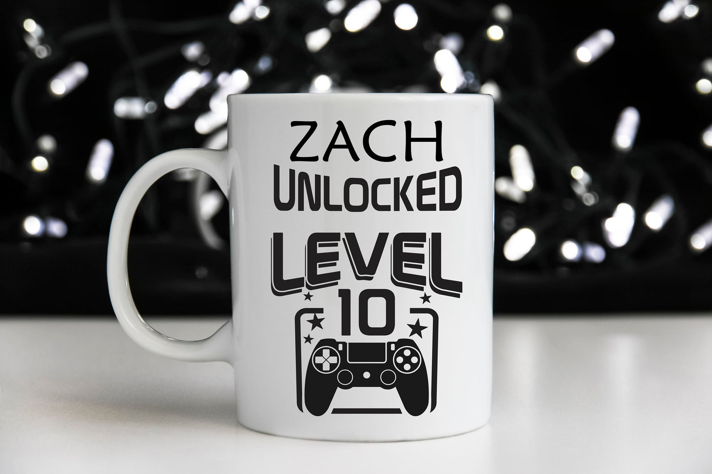 Personalised Gamer Mug: Unlocked Level Birthday Gift, gamer gift, gamer boy, gamer girl
