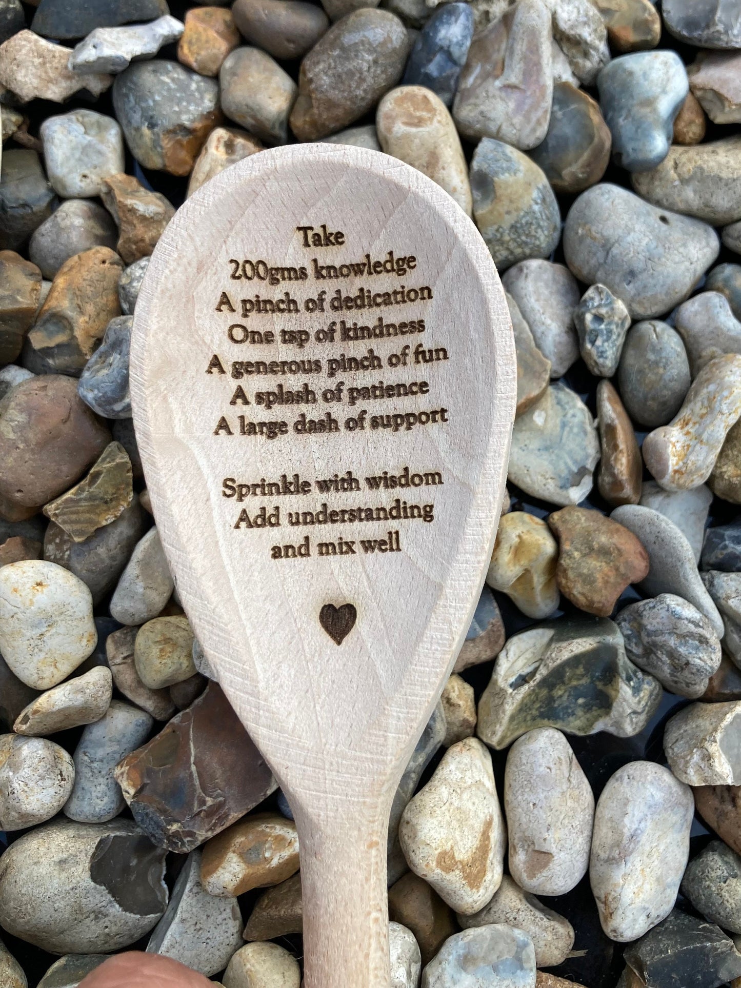 Personalised Wooden Spoon Gift for Teacher Recipe for Special Teacher End Year Teacher Keepsake Cookery Teacher Decoration Unique Teacher