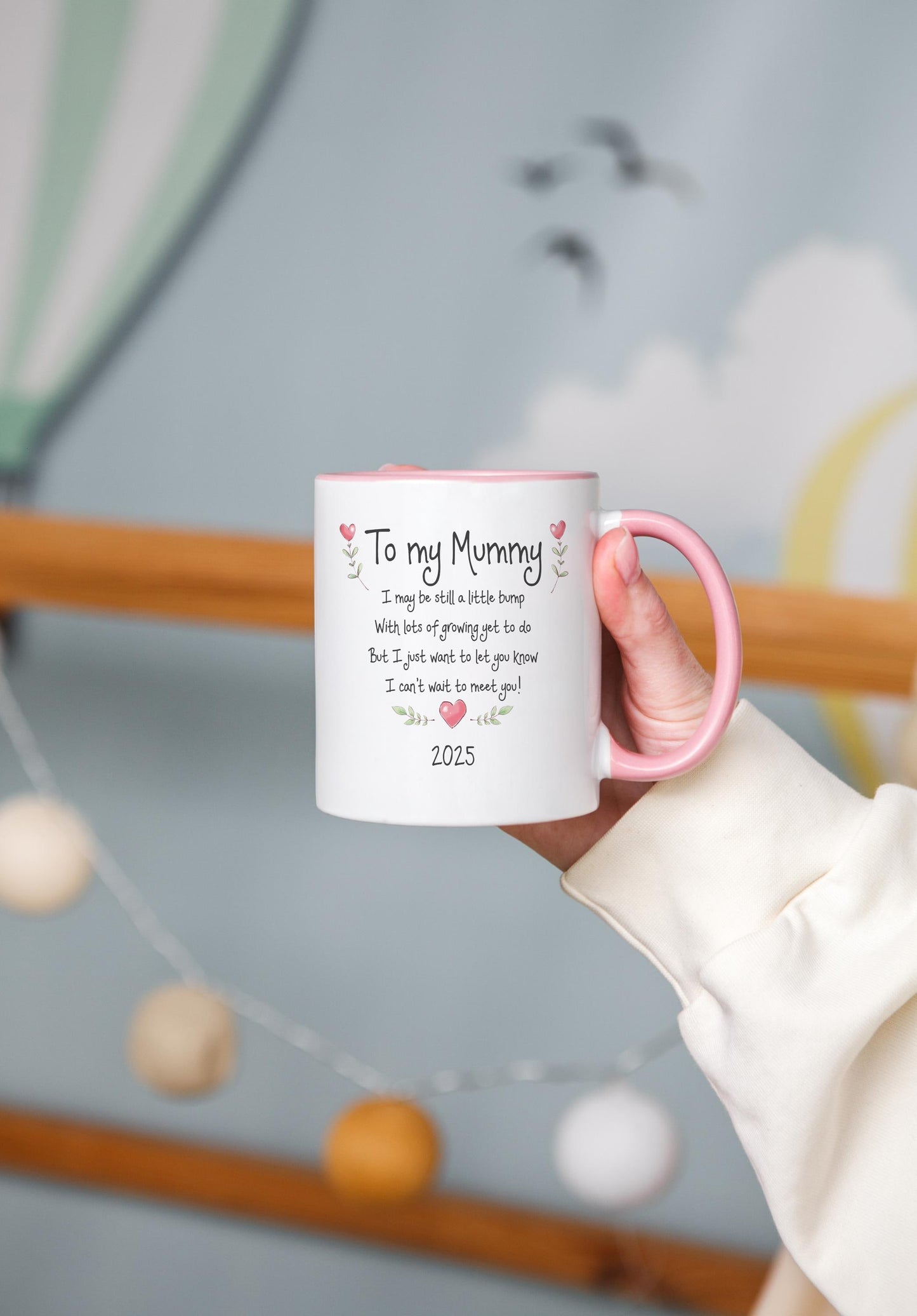 To Mummy  Daddy from Bump - Perfect Gift for Expecting Parents - Birth Announcement Mug Set, 2025, 2026, parents to be, new parents