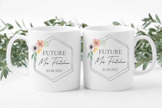 Future Mrs mug, wedding planning mug, gift for new bride, engagement gift, hen party gift, gift for hen, wedding mug, fiance gift