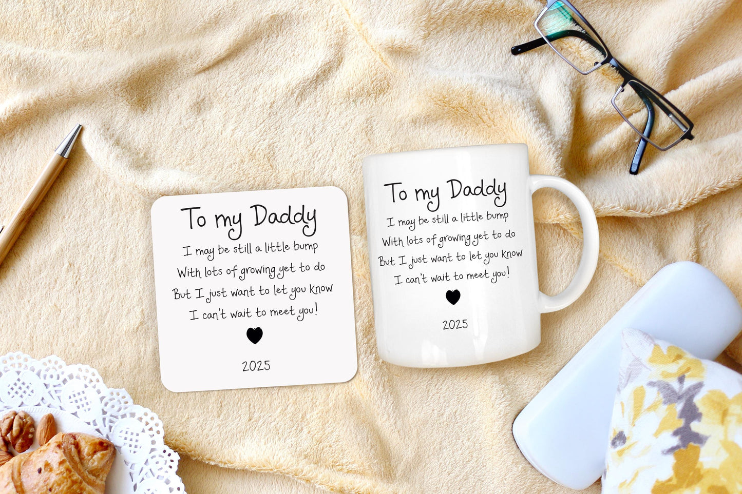 To Daddy From The Bump Mug: New Dad Gift, Father's Day 2025, new daddy, new baby, first time dad