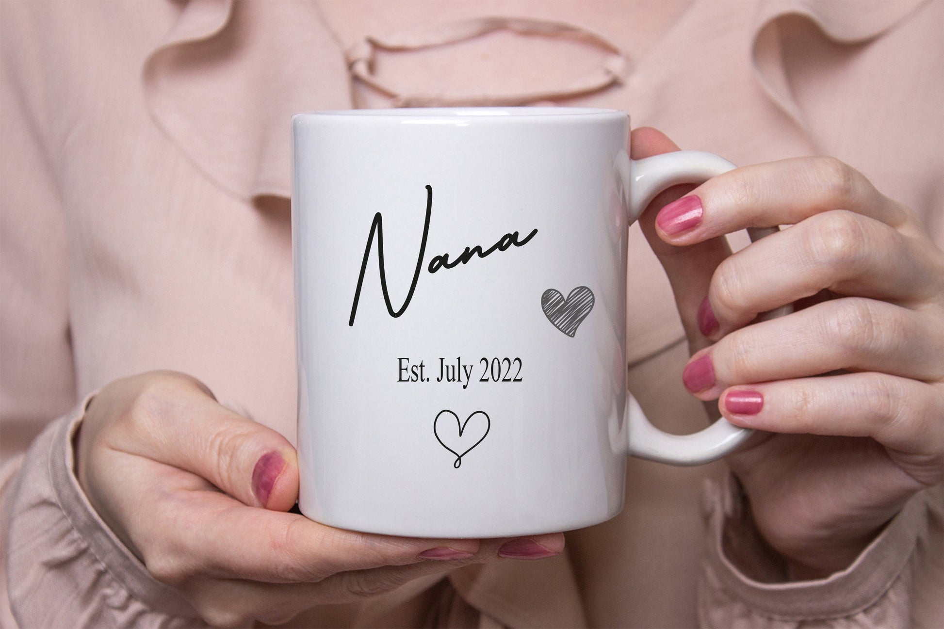 Personalised Grandparent Mugs: New Grandparents Gift, for expectant grandparents, birth announcement, grandchildren, grandparents gift - Emily Jane's Creations