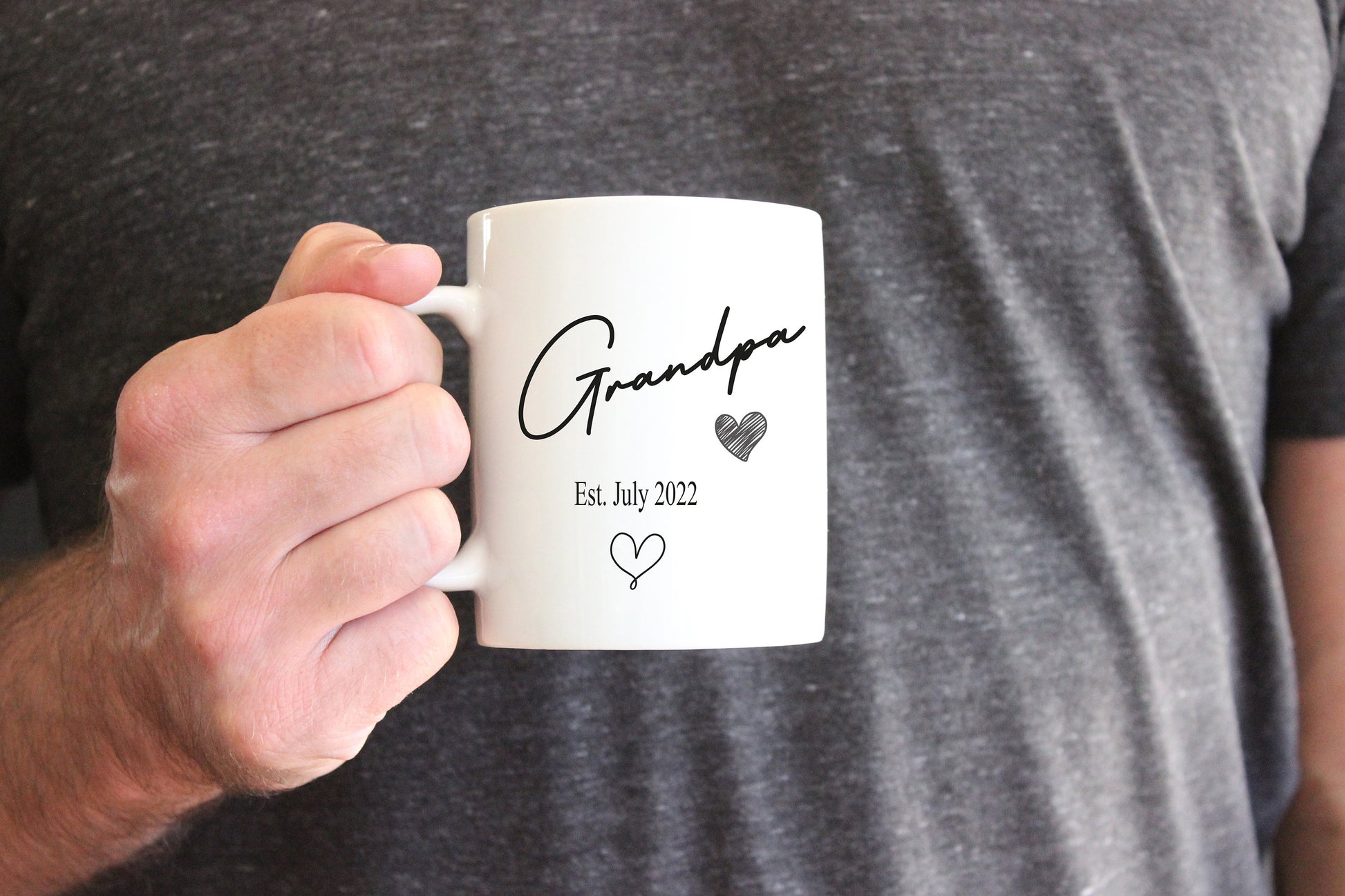 Personalised Grandparent Mugs: New Grandparents Gift, for expectant grandparents, birth announcement, grandchildren, grandparents gift - Emily Jane's Creations