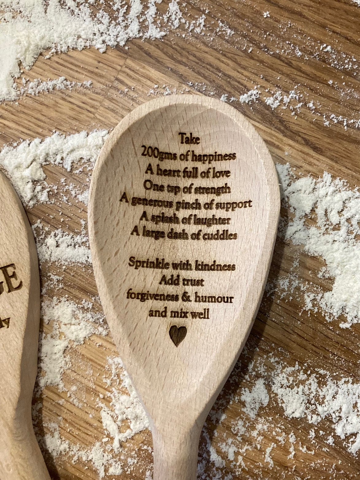 Personalised wooden spoon, recipe for special marriage, wedding gift, gift for couples, new couple gift, wedding quote, bridal shower gift