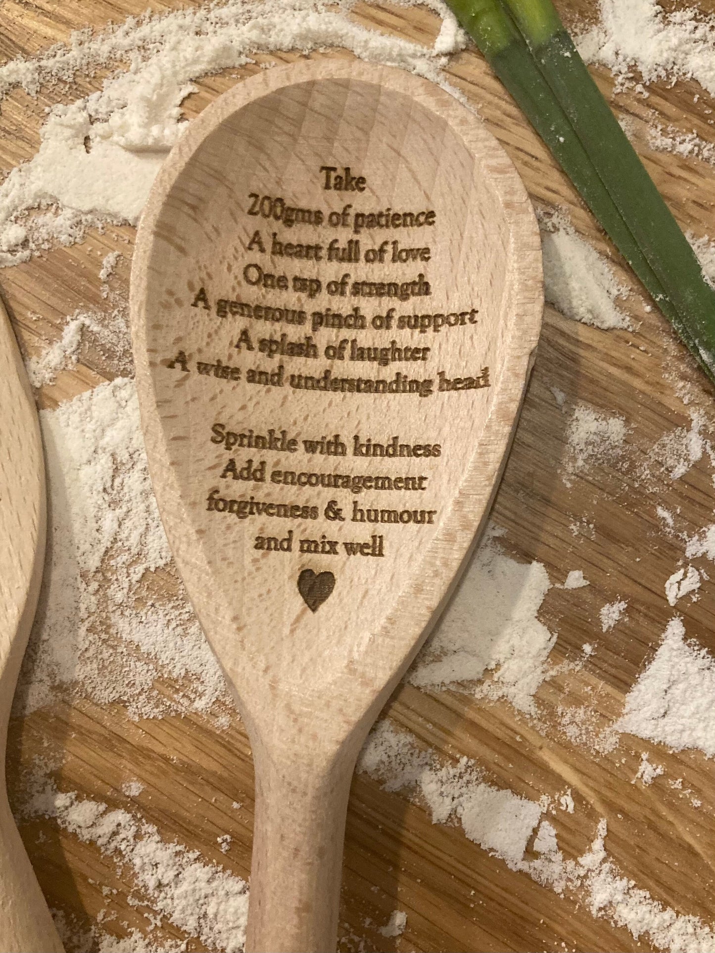 Personalised Wooden Recipe Spoon: Engraved Gift for Mum, special mum gift, unique mum gift, poem for mum, gift for baker, gift for kitchen