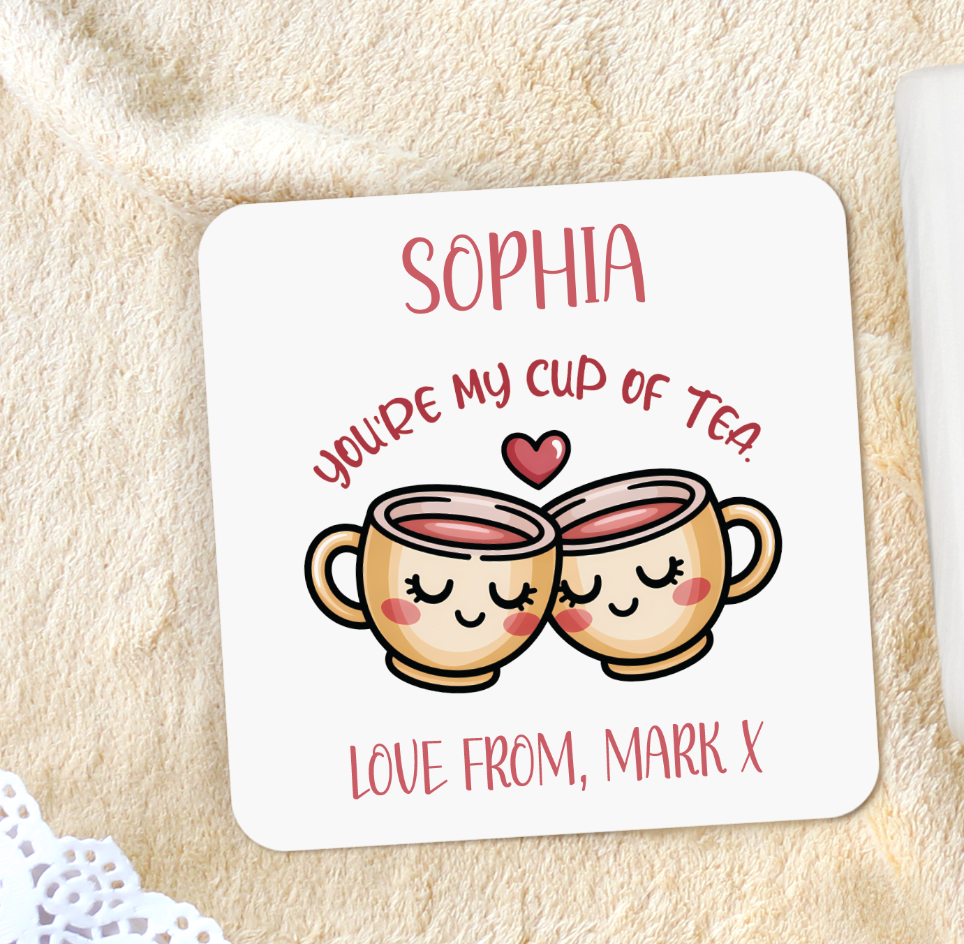 Personalised Valentine's Day Mug, Funny Gift for Boyfriend, Girlfriend, my cup of tea, best tea, tea lover, couple gift
