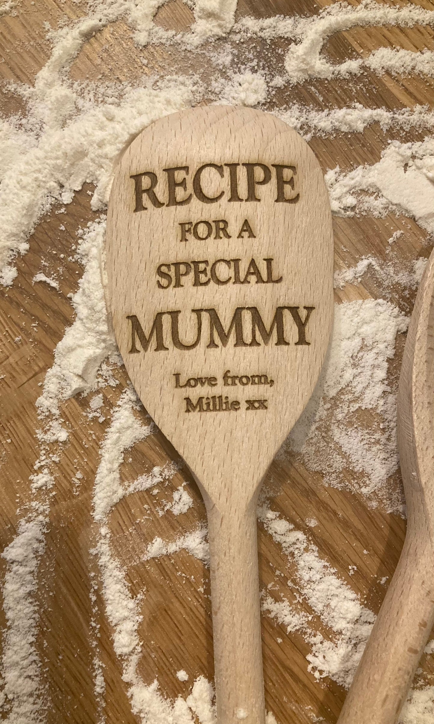 Personalised Wooden Recipe Spoon: Engraved Gift for Mum, special mum gift, unique mum gift, poem for mum, gift for baker, gift for kitchen