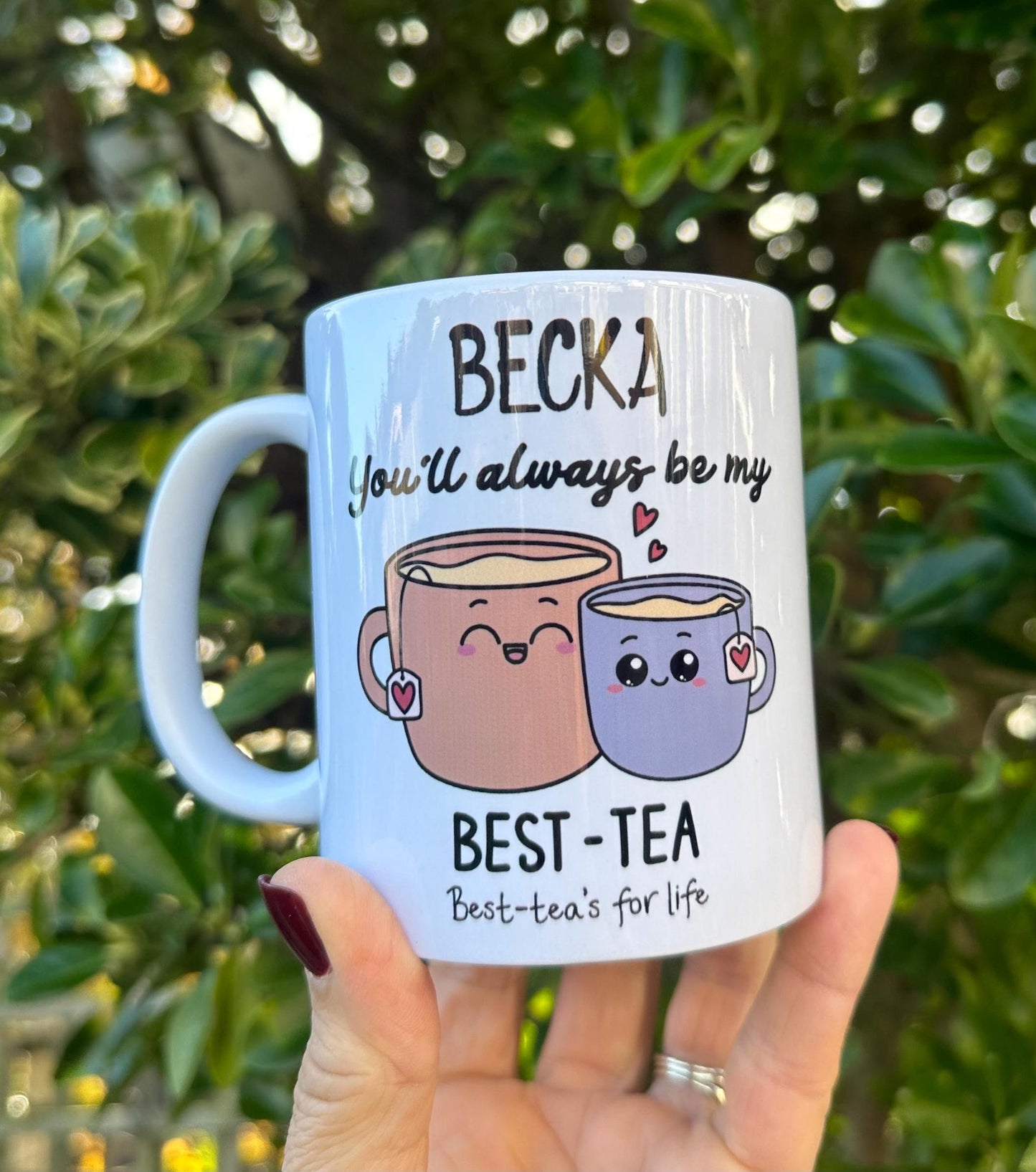Personalised Bestie Mug: Custom Tea Lover Gift, best tea, cute gift for friend, tea lover, gift for friend, BFF gift