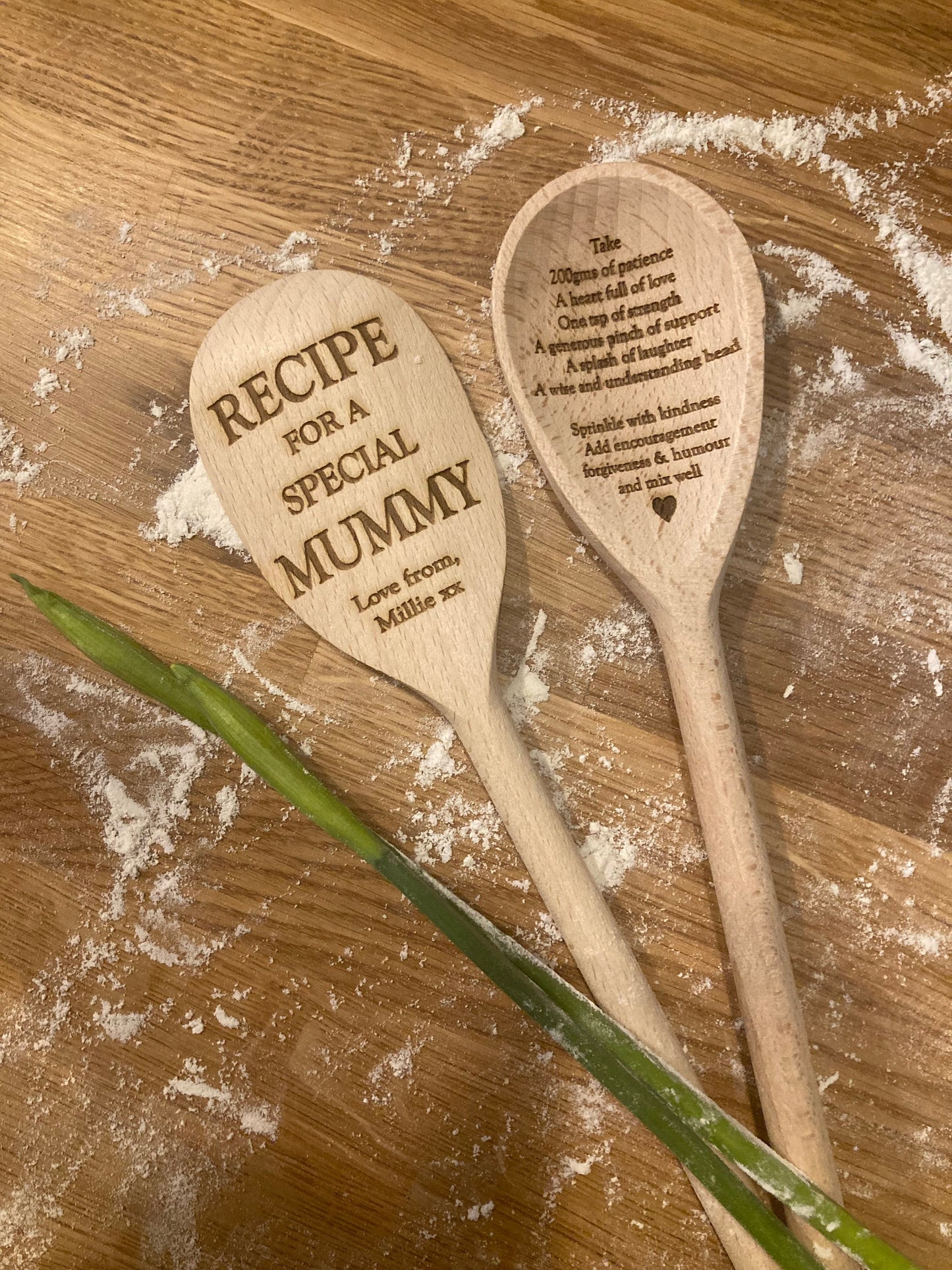 Personalised Wooden Recipe Spoon: Engraved Gift for Mum, special mum gift, unique mum gift, poem for mum, gift for baker, gift for kitchen