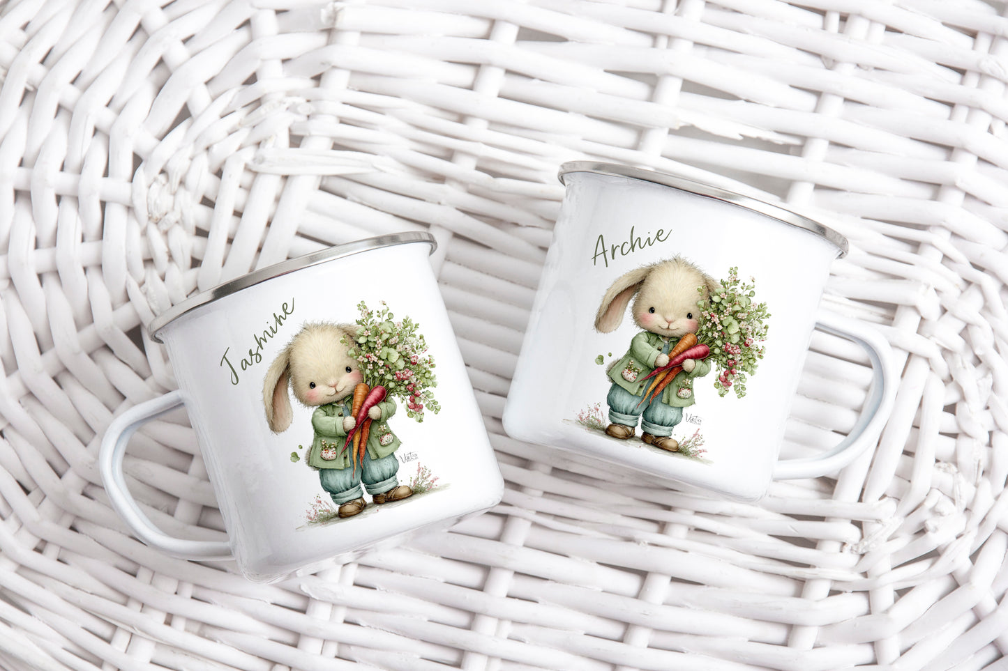 Personalised rabbit mug, easter bunny, easter gift, alternative gifting, children's, adults