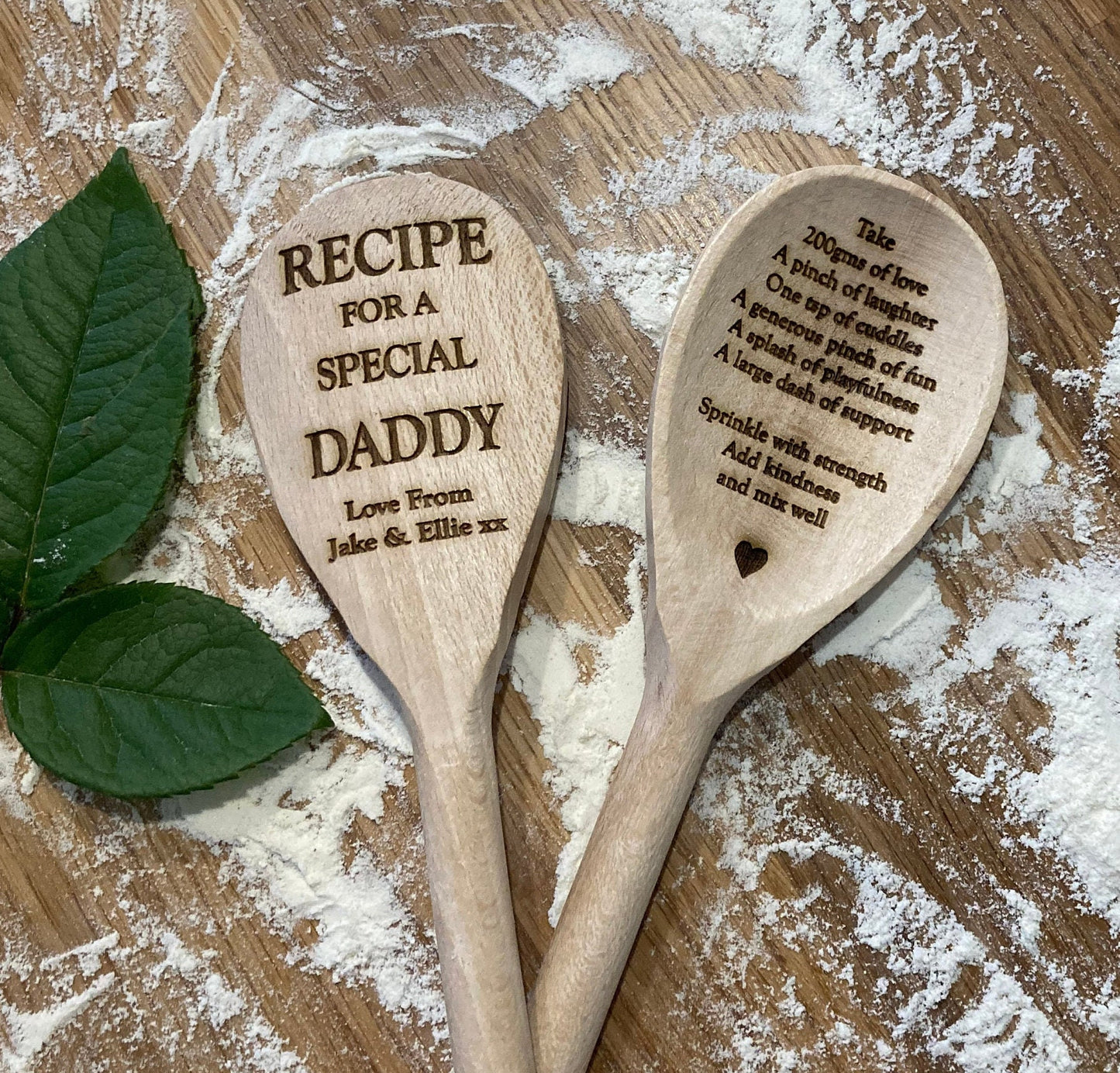 Personalised Wooden Spoon: Recipe for Dad, Grandad Gift, special dad gift, gift for him