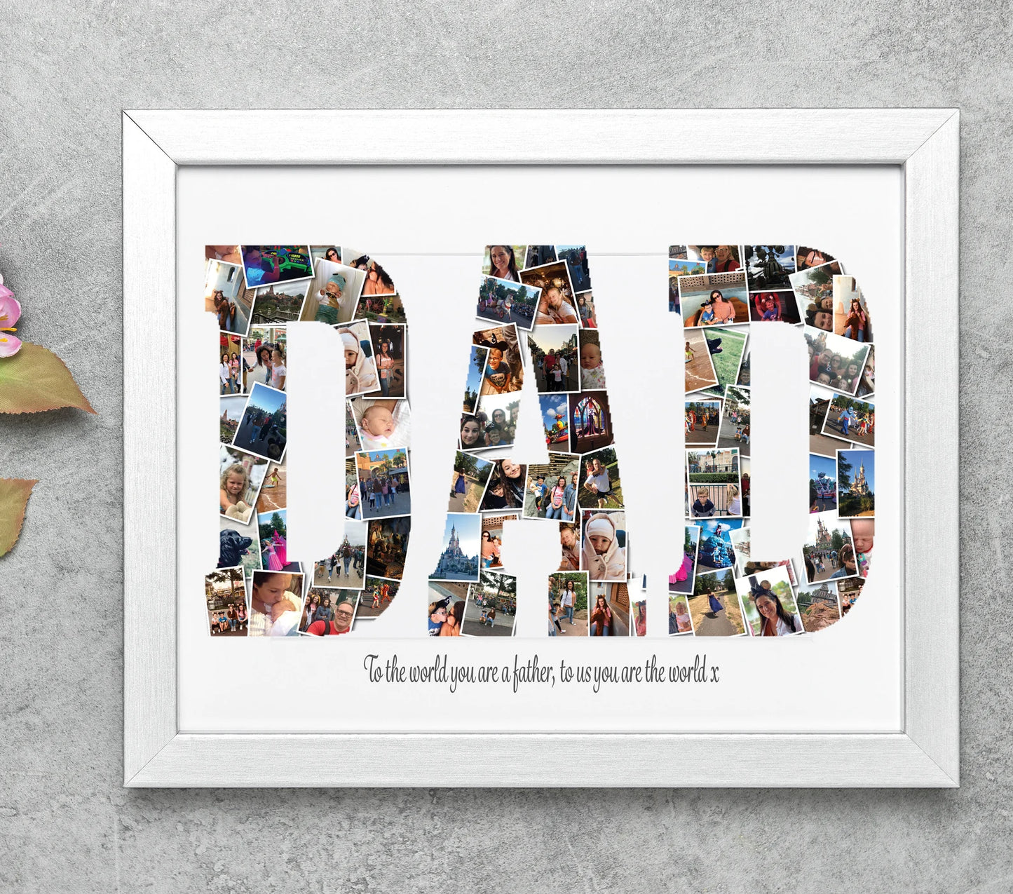 Photo Collage: Dad Birthday Gift, daddy gift, photo gift for mum