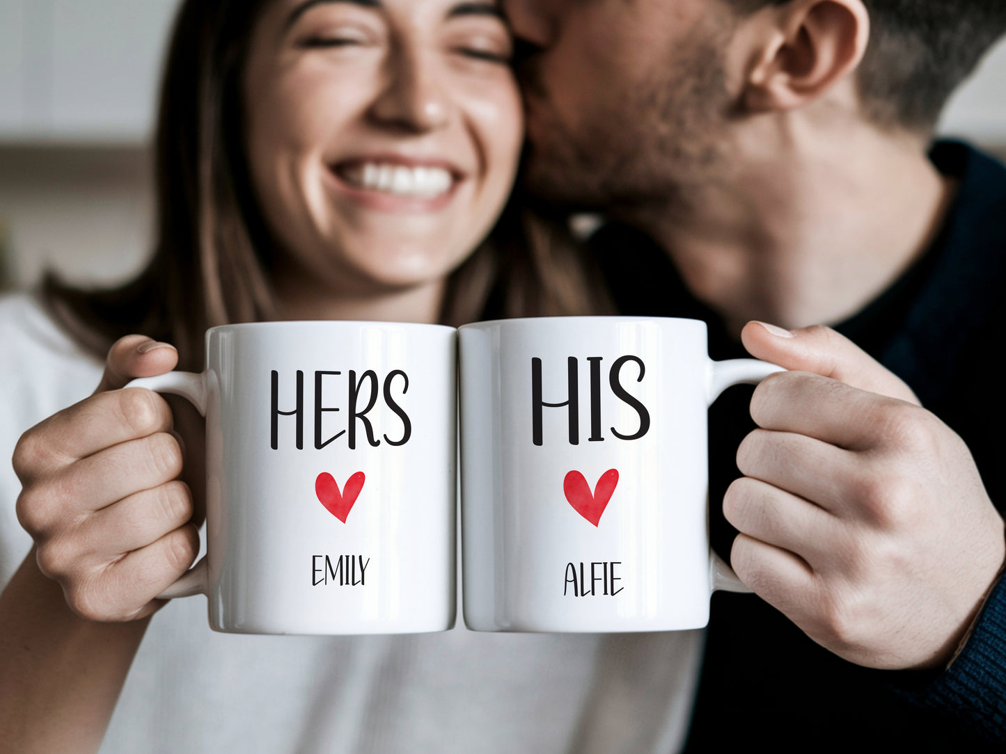 Personalised hers his mug with couple names / Cute Valentine's Day gift / Gift for couples / Anniversary Gifts / Husband and wife Mug