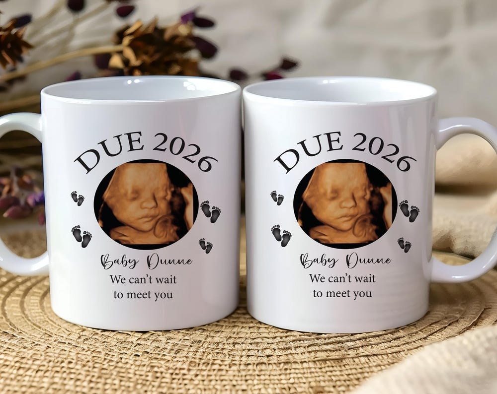 Personalised Pregnancy Announcement Mug