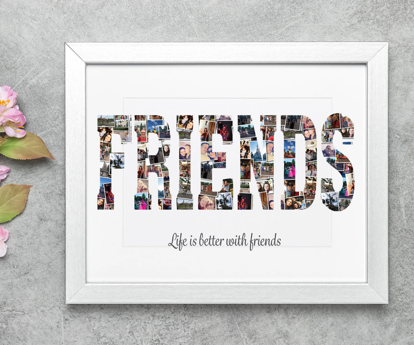 Photo Collage: Friends, gift for friends, best friend photo gift, memories