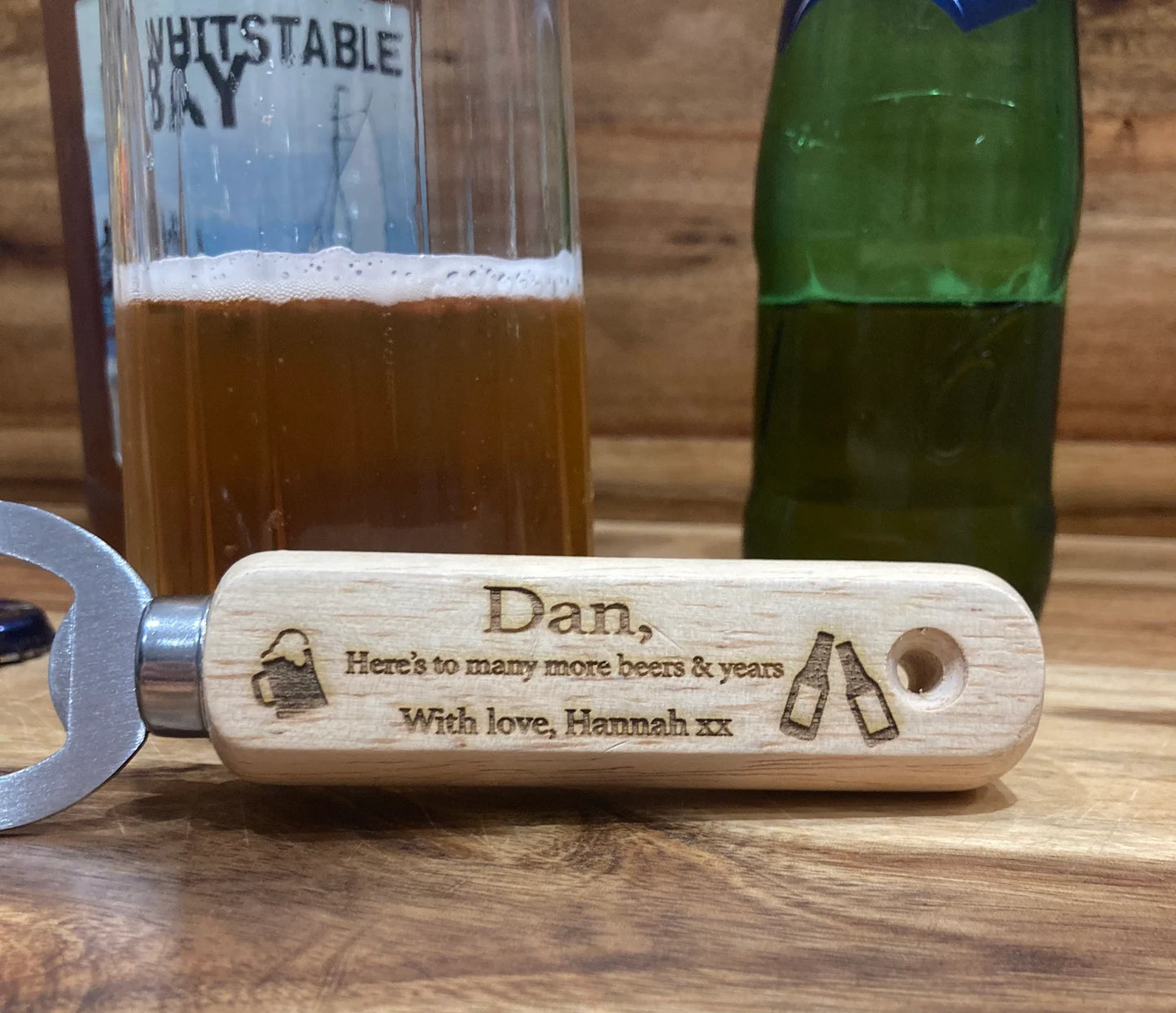 Personalised bottle opener, engraved bottle opener. gift for boyfriend. anniversary, valentines, beers years, husband gift, beer gift